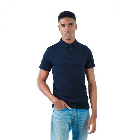 Navy blue Cotton polo Shirts 